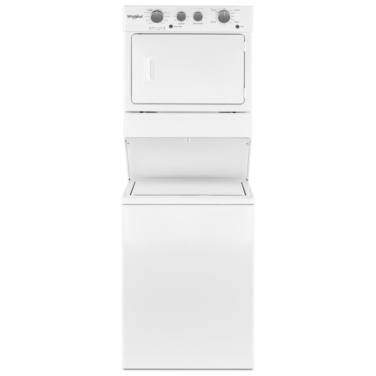 Whirlpool WET4124HW 1.6 Cu. Ft. 120V 20A Electric Stacked Laundry